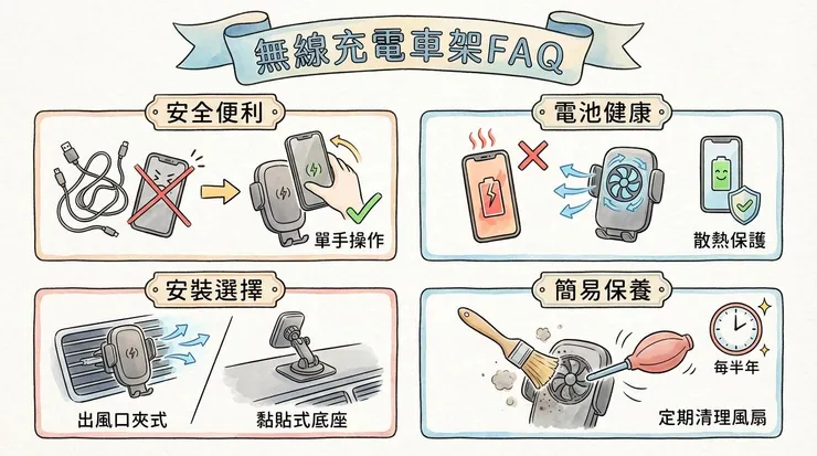 無線充電車架隱藏痛點 FAQ