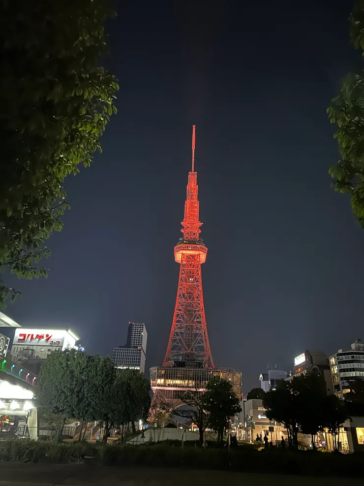 第一天的名古屋電視塔