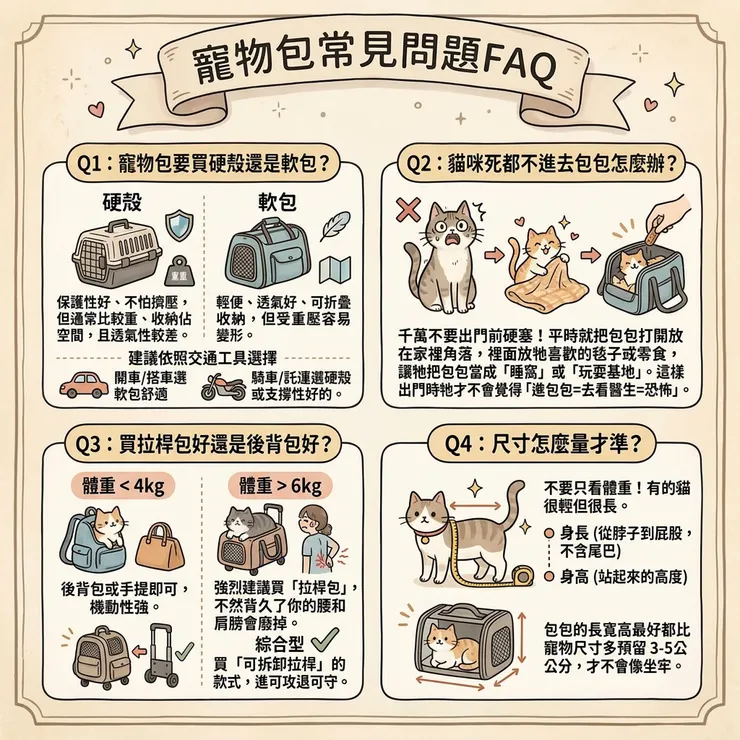 寵物包常見問題FAQ