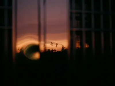 返鄉過年前的夕陽