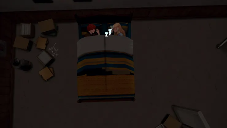 正式交往後的貝妮跟海斯第一次一起睡