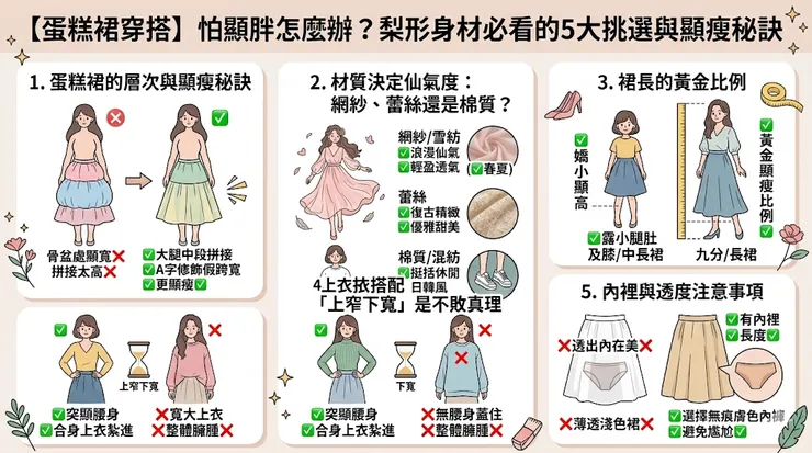 2026蛋糕裙挑選指南