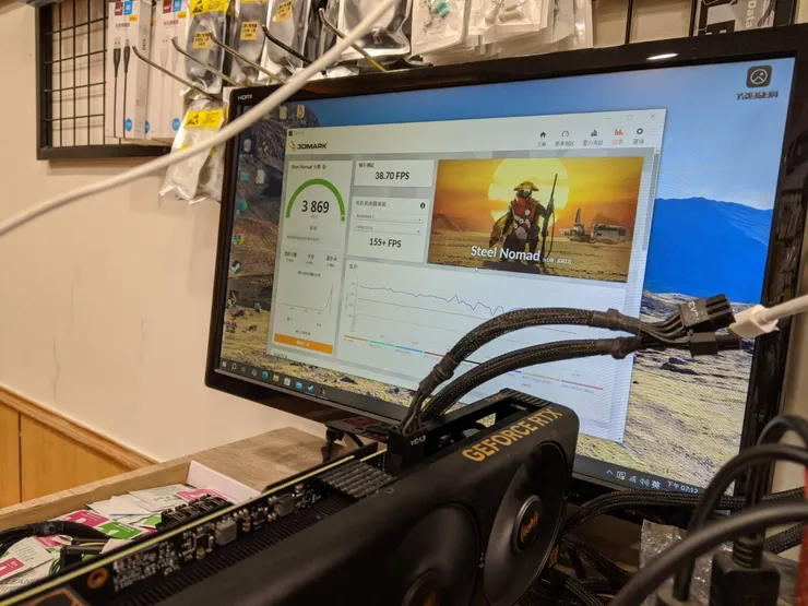 順利通過軟體測試，分數出現，顯卡確定已經修復。