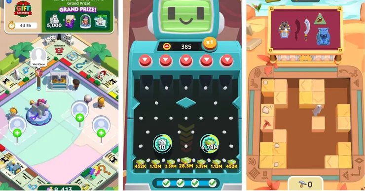 不斷輪替的三種活動