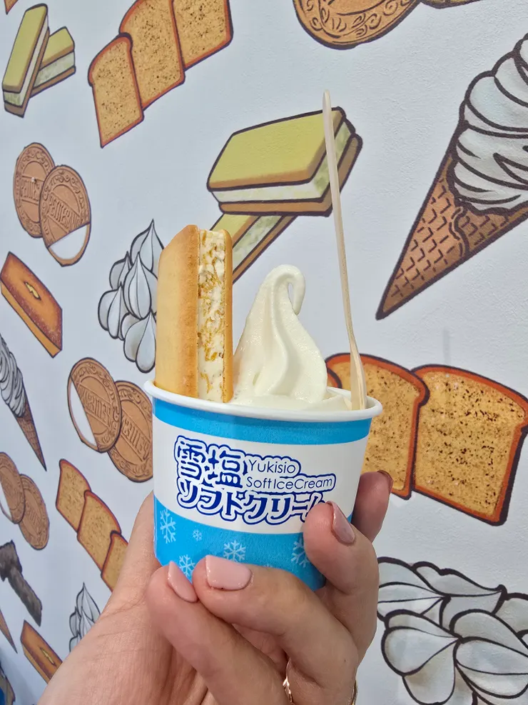 招牌的雪鹽冰淇淋