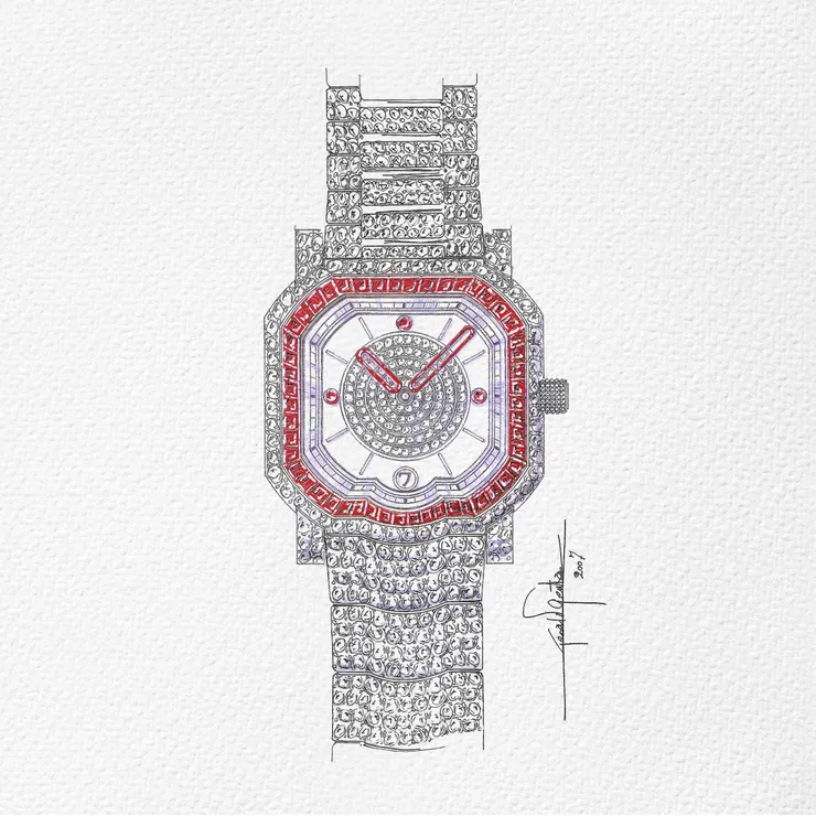 Gérald Genta大師手繪稿