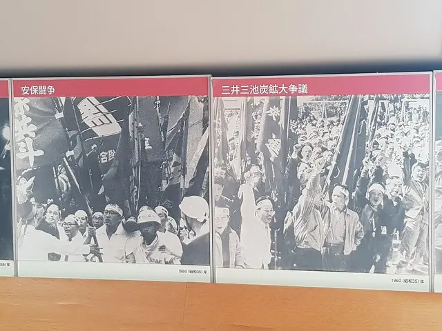 工會抗爭行動的照片