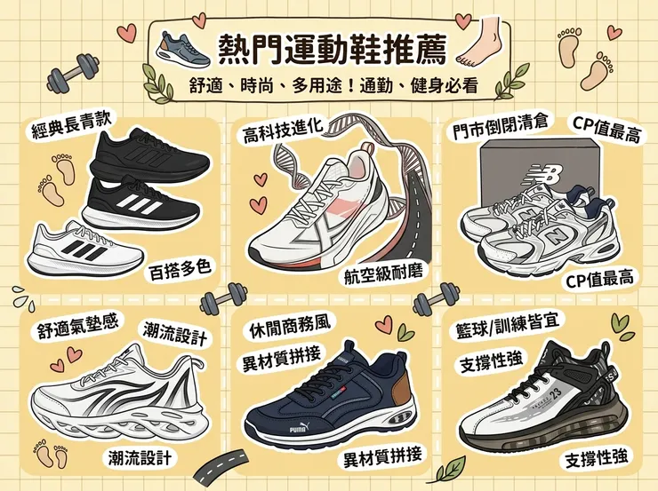 【慢跑鞋推薦】拒絕越跑越傷膝蓋！Dcard/PTT緩震跑鞋評比：新手入門/大體重救星，Adidas/XTEP