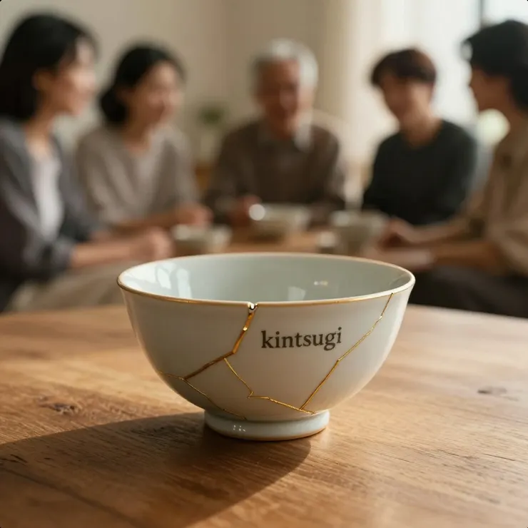 「金繼」（Kintsugi）:裂痕，是光照進來的地方～