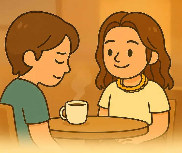 有些答案，不是靠說的，而是慢慢沉下來，才會浮上來的。 我想，我的眼神裡那天，有一點點光，也有一點點放下