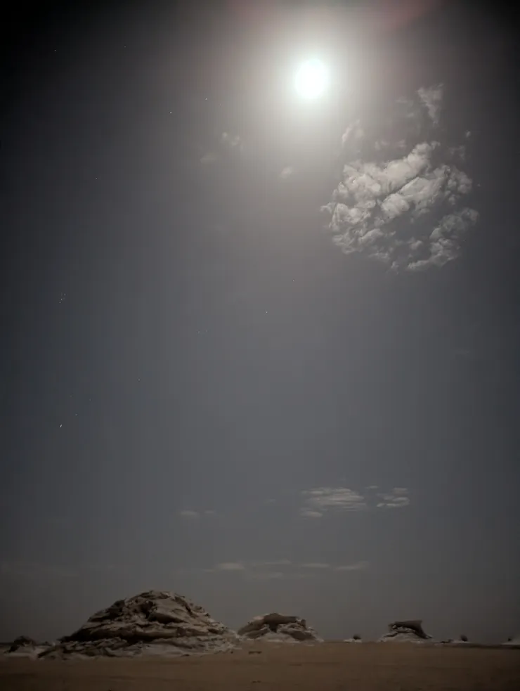 在月光下一切都顯得曖昧不明。原諒我沒有拍出更能展現出那奇幻景色的照片。