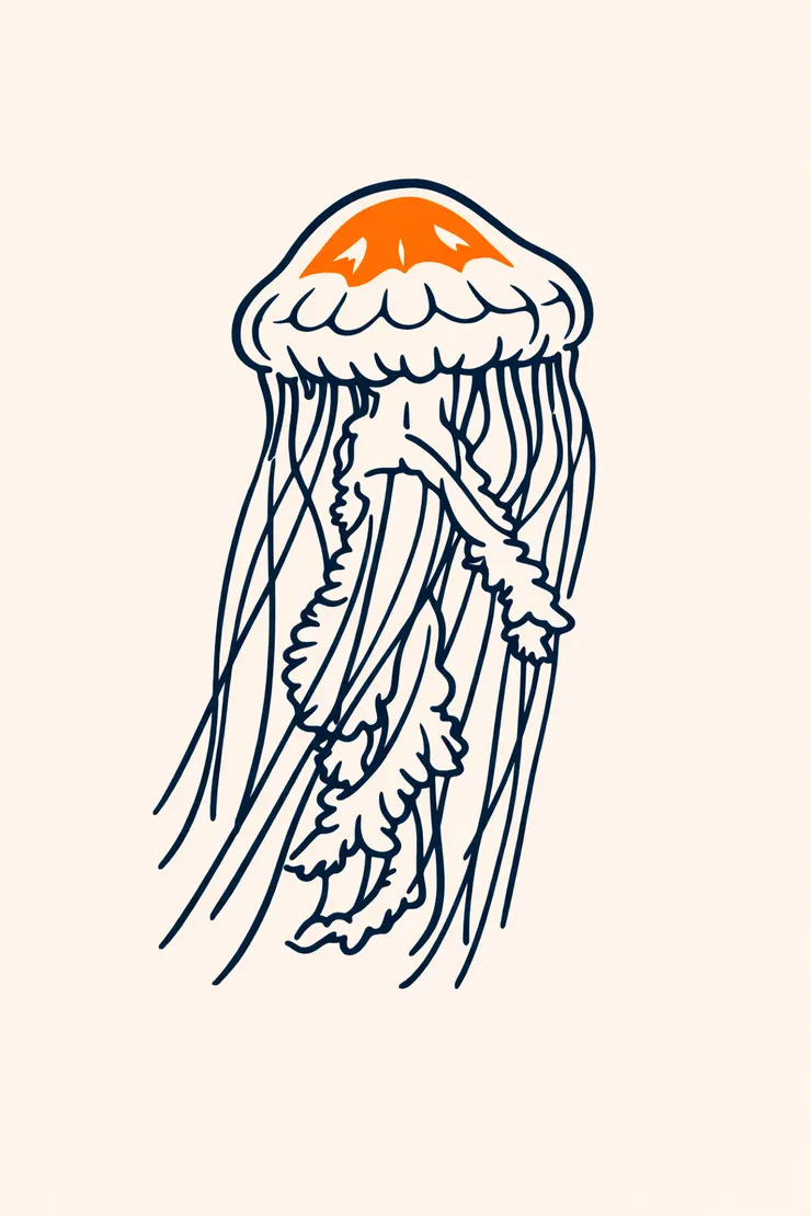 如果你的腦袋總是塞滿無法理清的思緒，試著交給「語詞水母」吧，讓文字幫助你釐清一切。 