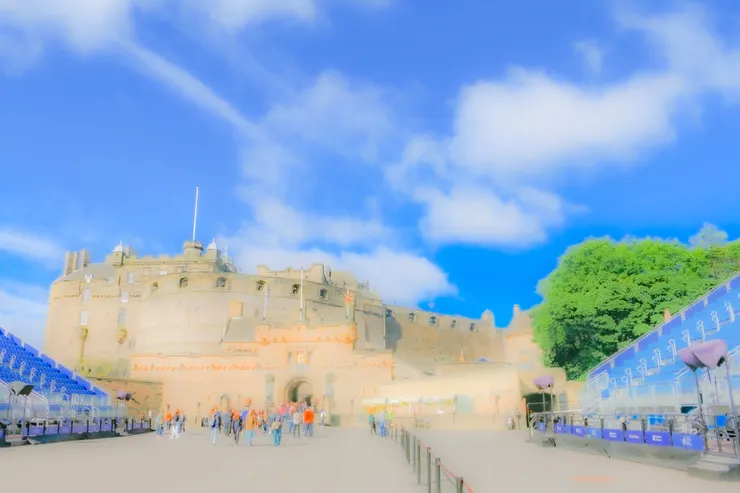 愛丁堡城堡一景