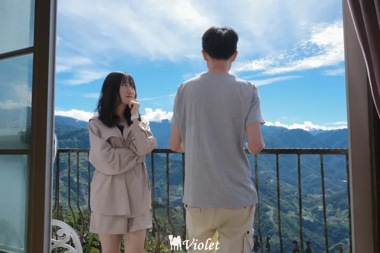 楓葉山莊雙人房陽台