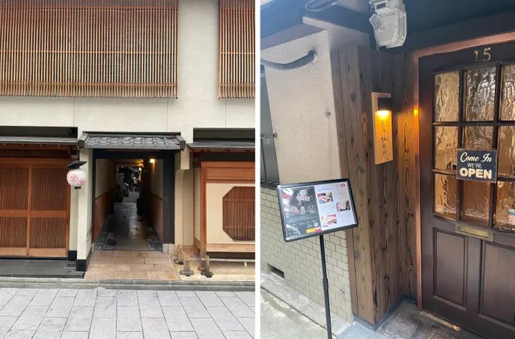 從這個巷子口進去，走約25公尺就可以看到店門口