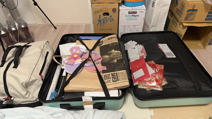 即將回台的行李箱