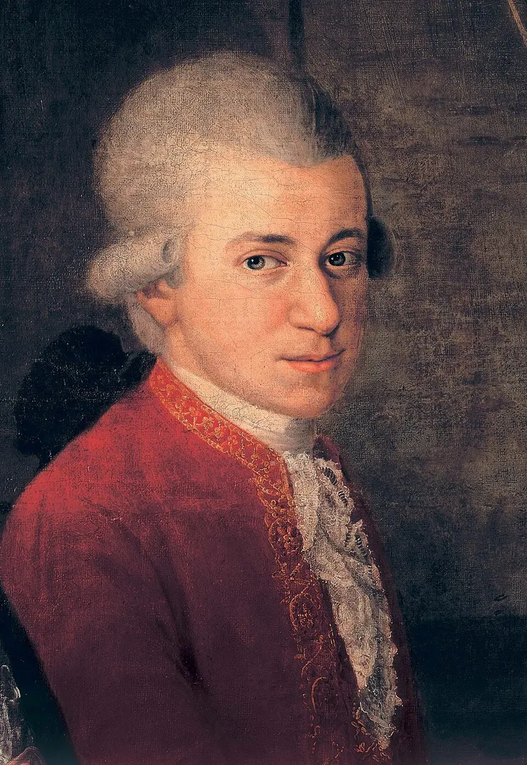 Detail from Portrait of the Mozart Family, c. 1781