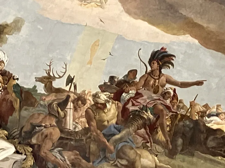 象徵美洲的濕壁畫