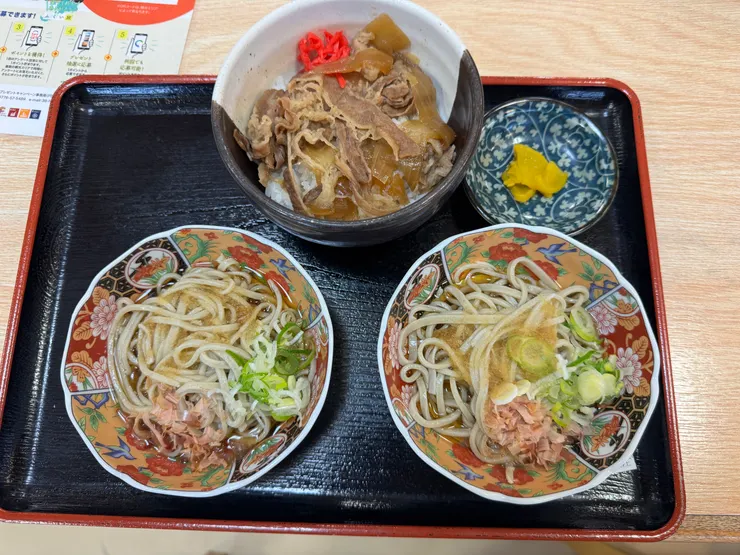 越前蕎麥麵+牛丼
