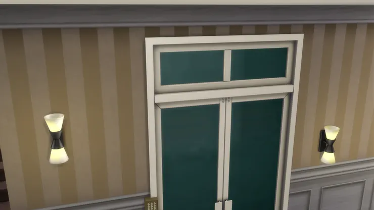 這扇門從外面看不到裏面呢,很神秘似的。