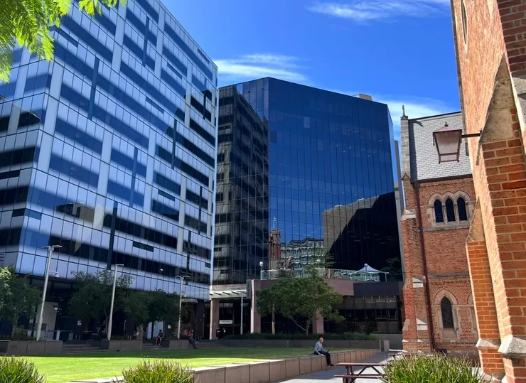 在市政廳附近打轉