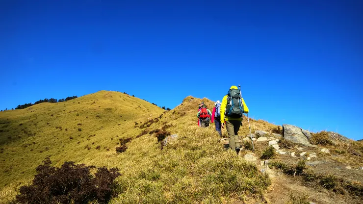 前方最高點即為合歡南峰