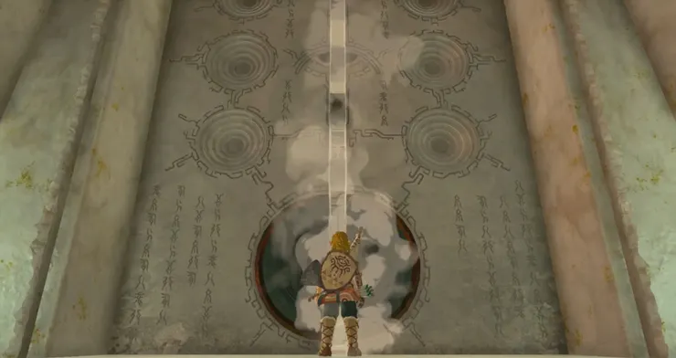 ▲ 遊戲中時之神殿的大門紋路