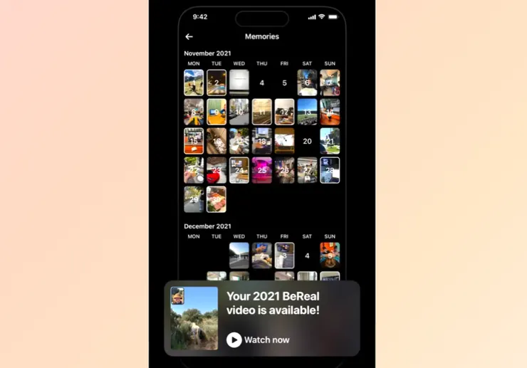 只有使用者自己看得到過去的發文內容