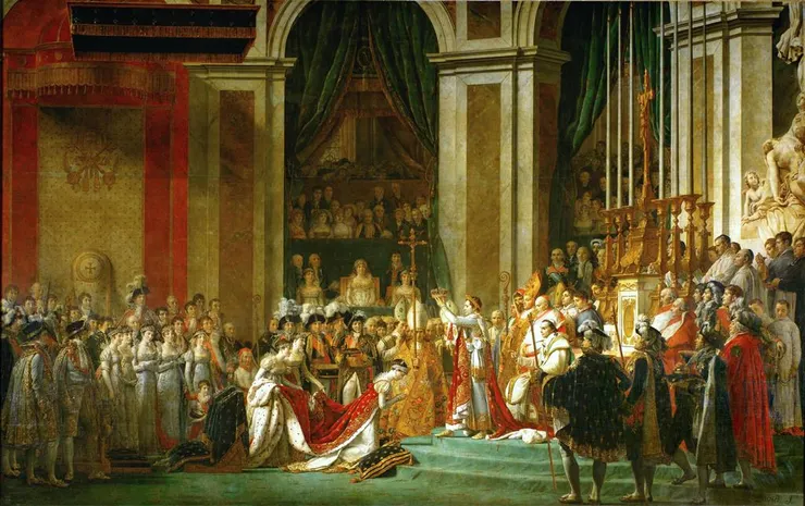 雅克-路易·大衛（Jacques-Louis David）〈拿破崙加冕〉（The Coronation of Napoleon，1808）
