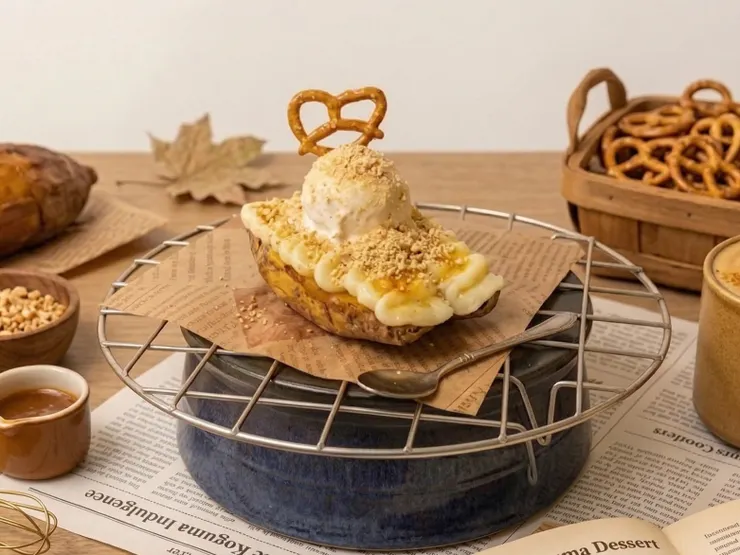 2026大口吃萬華美食祭市集限定美食「古早味麵茶地瓜燒」。圖/臺北市萬華街區發展協會提供