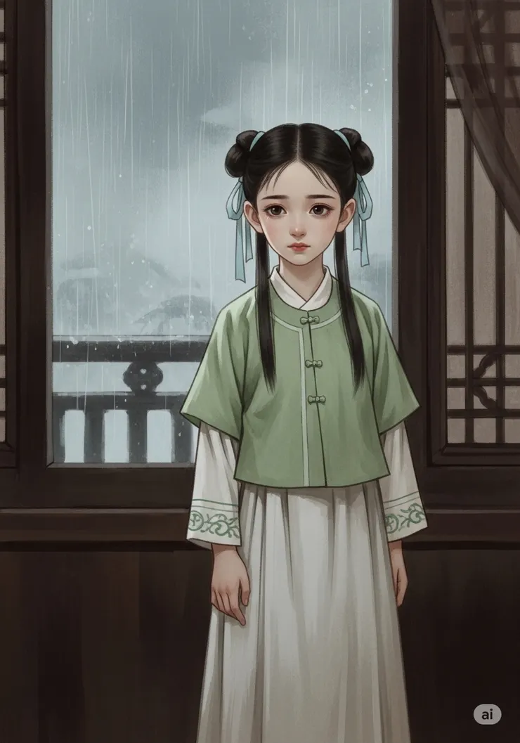 黛玉喪母，孤苦伶仃。