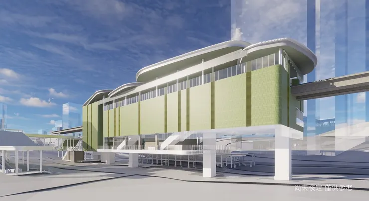 汐東線SB13車站模擬圖。圖／新北市捷運局提供