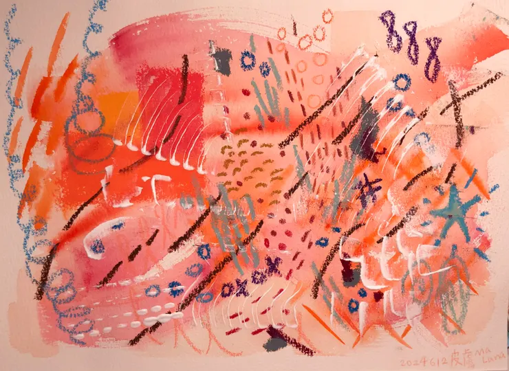 看完作品後，我想她是很有活力的