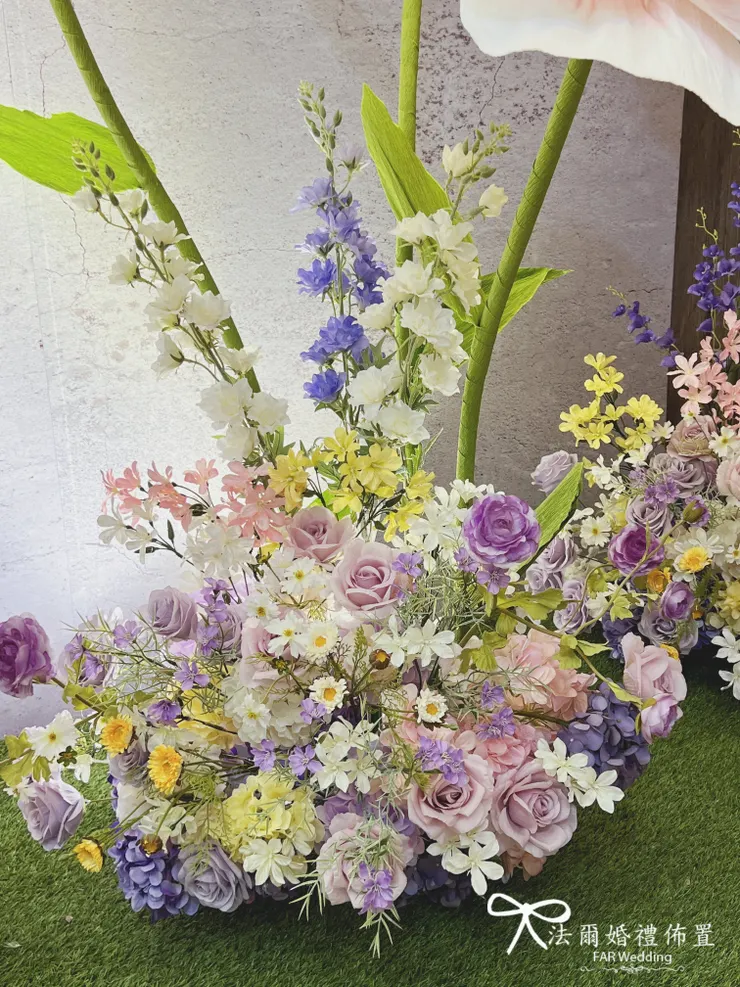 #莫內花園婚禮佈置-大花婚禮佈置－法爾婚禮佈置