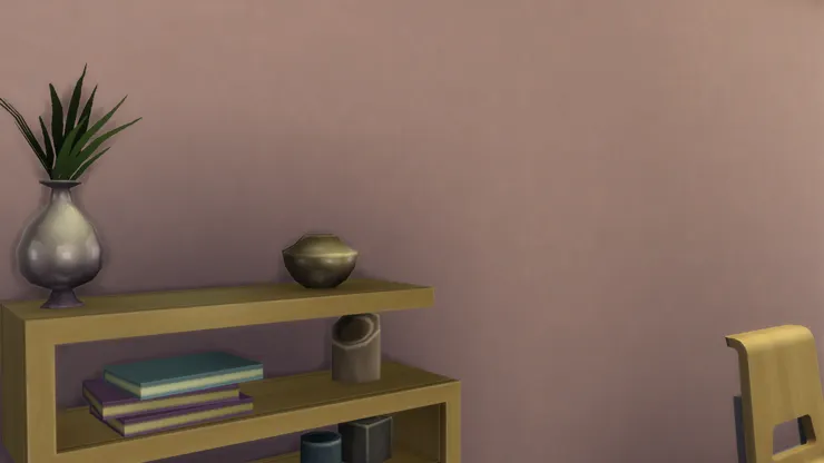 書架上也只是放著簡單的飾物，不讓人分心。