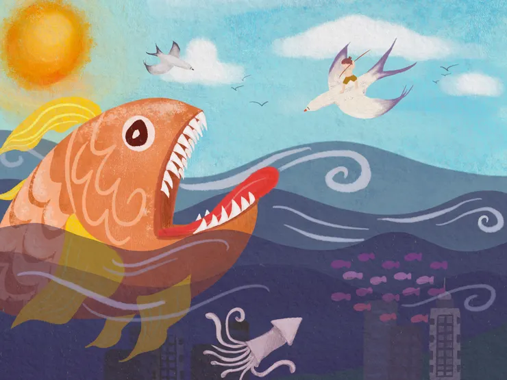 <二百年後,有人說…> 加尼一起/繪