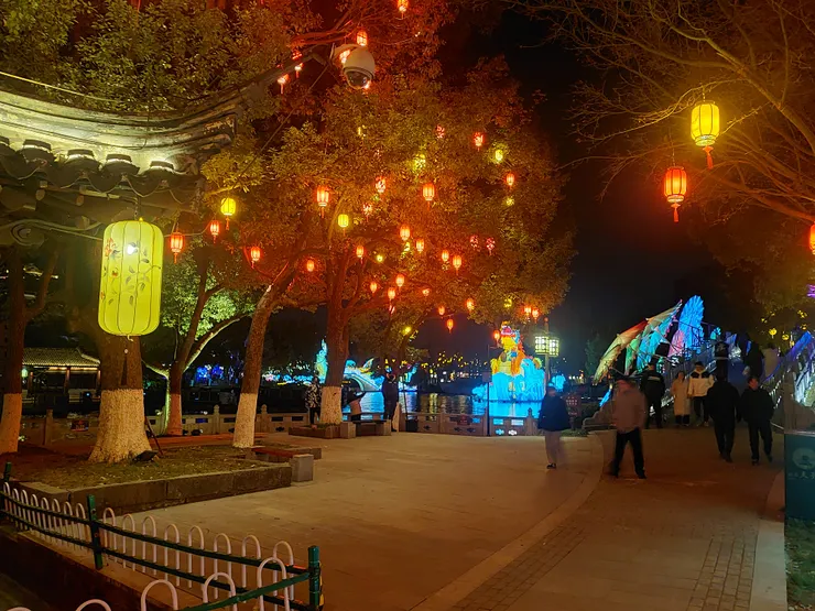 白鷺洲公園的秦淮燈會
