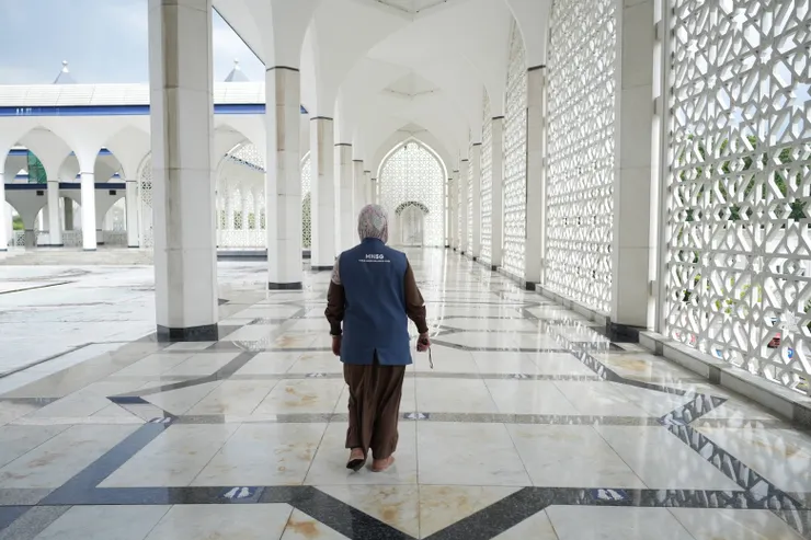 到處可見「八角星」，是伊斯蘭建築常見的標誌。