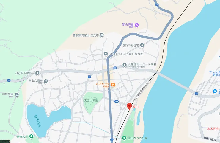 家山駅map