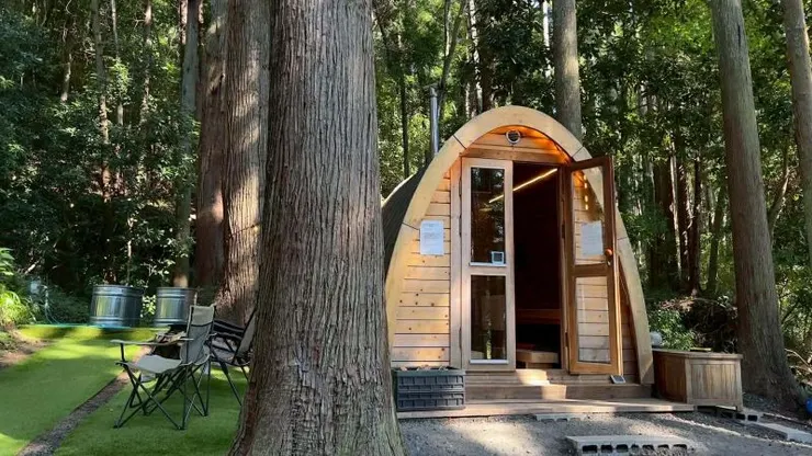 ▲日本千葉和心村北歐帳篷 感受自然、安靜而療癒的森林時光