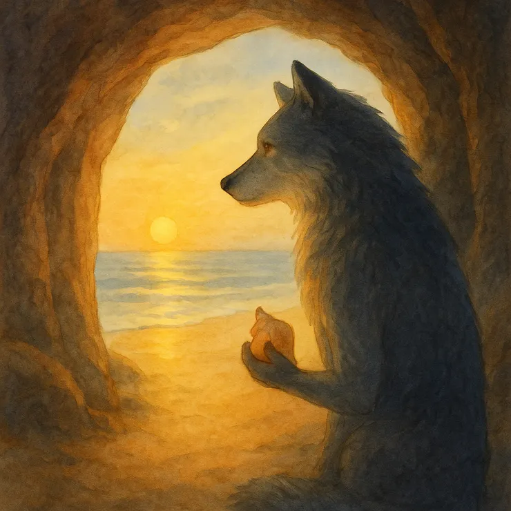 牠將門敞開，是為了所有願意靠近的旅人。但牠將茶溫著，是為了一個，或許有一天，會循著光走來的、未來的她。