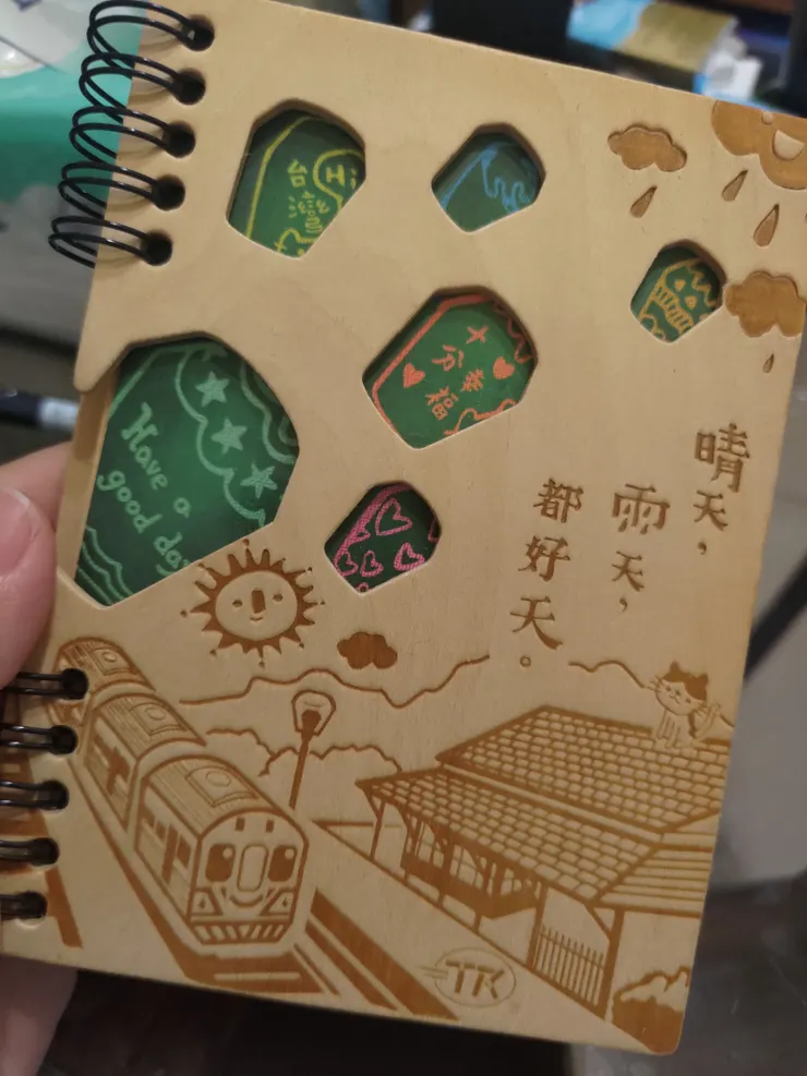 這本小筆記本，是我在人生低潮時期買的一本空白牛皮紙色筆記本。