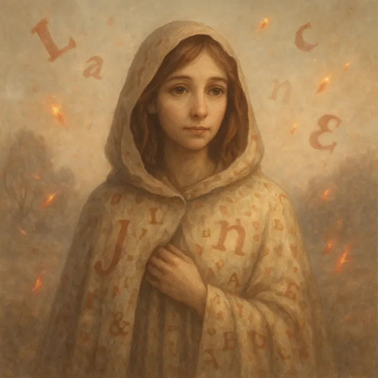 Only Jane could still feel the sharp edges of the alphabet against her fingertips, the heavy weight of meaning nestled in a single curve of an "L" or the open promise of an "A."