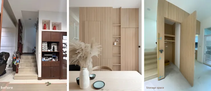 收納區 Before & After &Storage space