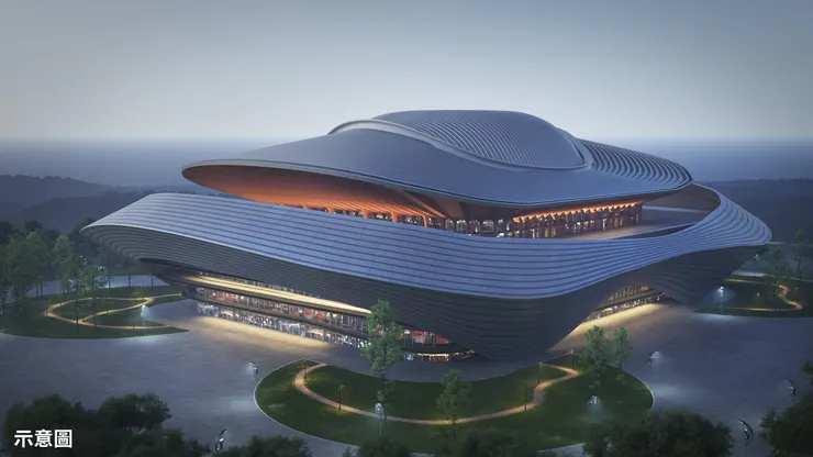 新北大巨蛋示意圖。圖/取自侯友宜臉書