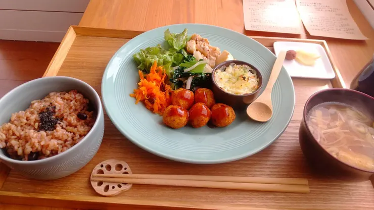 蓮根ボール(葛餡生姜風味) 定食