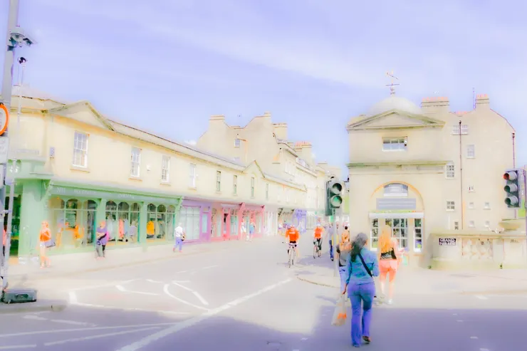 普爾特尼橋(Pulteney Bridge)上一景