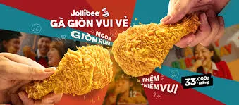 越南Jollibee招牌Chickenjoy炸雞，皮薄肉嫩搭配肉汁醬，是越南速食市場銷售冠軍