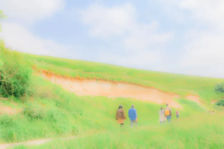 通往七姊妹崖(Seven Sisters)的小徑一景