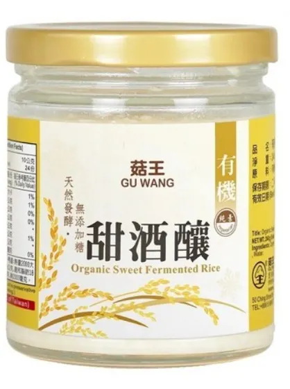 菇王 有機甜酒釀240公克/罐 